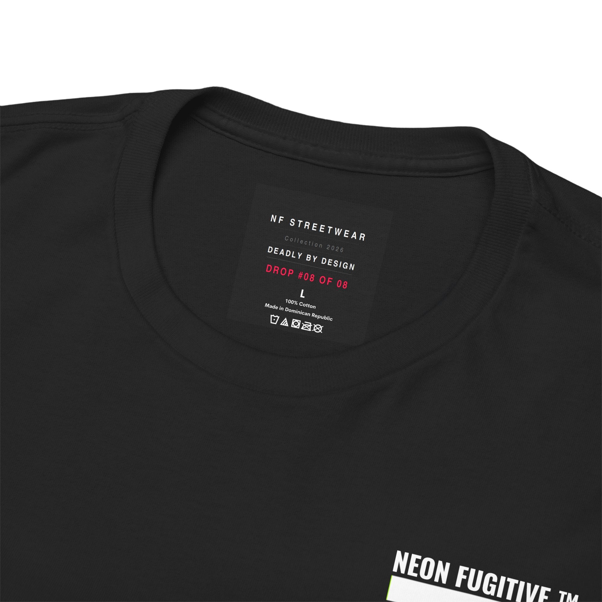 Born Guilty — Neon Fugitive Graphic Tee — Drop #08