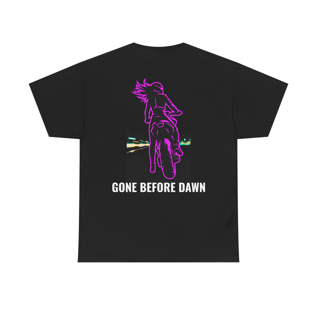 Gone Before Dawn — Neon Fugitive Graphic Tee — Drop #05