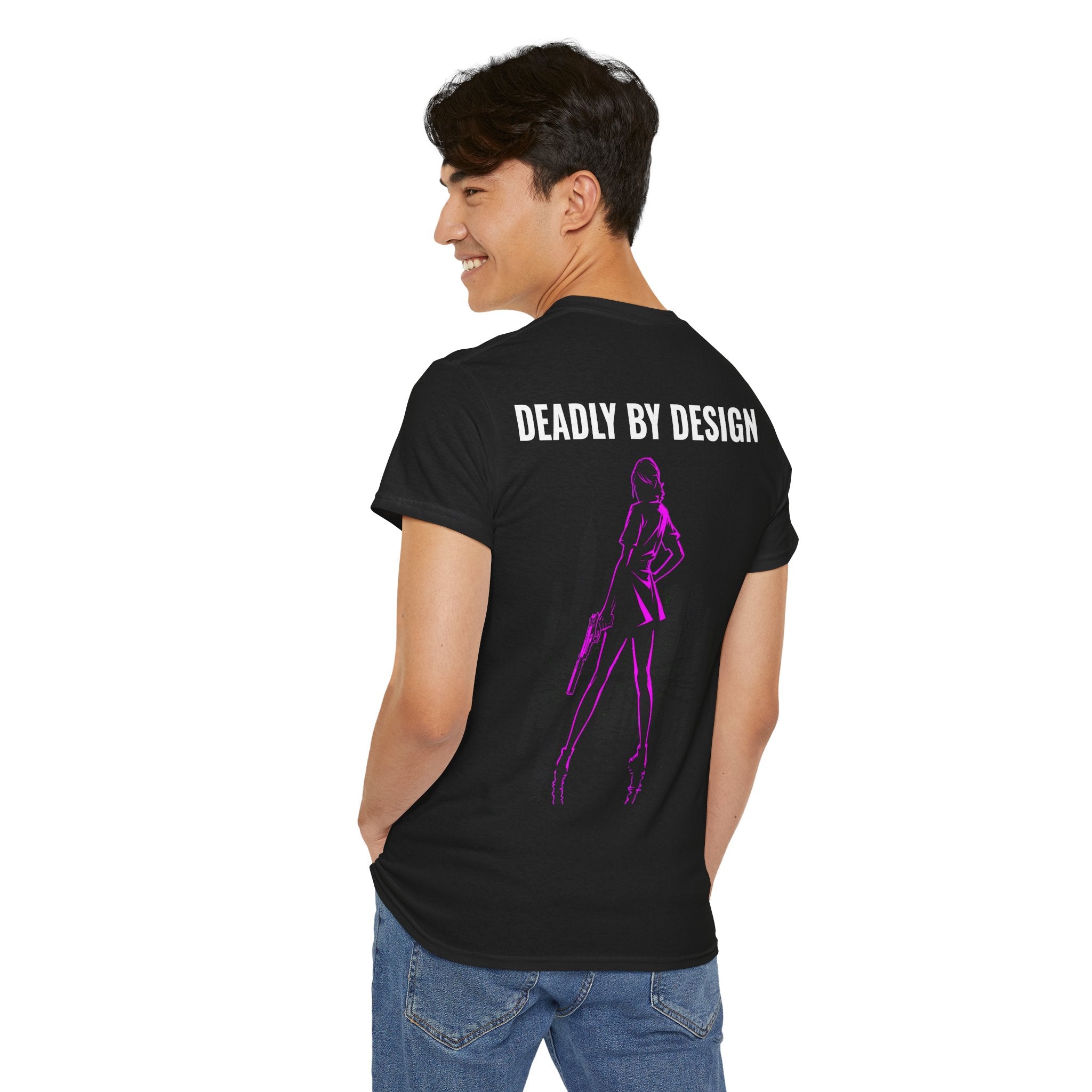 Deadly By Design — Neon Fugitive Graphic Tee — Drop #01