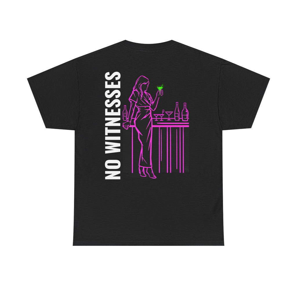 No Witnesses — Neon Fugitive Graphic Tee — Drop #06