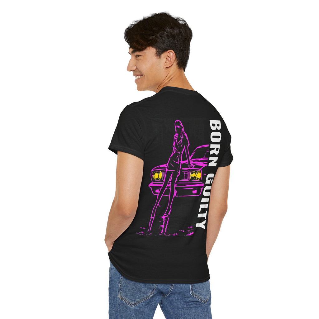 Born Guilty — Neon Fugitive Graphic Tee — Drop #08